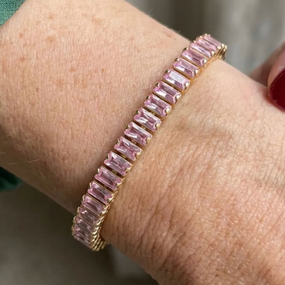 Pink Sapphire Vertéa Tennis Bracelet