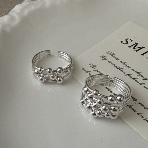 Vintage Silver Plant Shoots Ring
