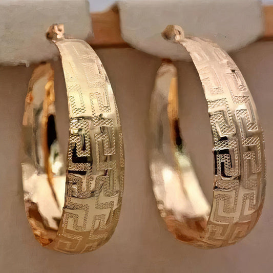 Vintage Gold Etnic Earrings