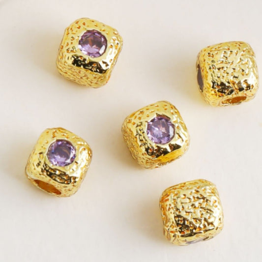Vintage Triple Purple Crystal Ring