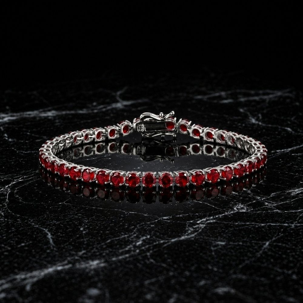 Ruby Tennis Bracelet