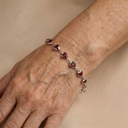 Ophelyra Garnetelle Bracelet White Gold