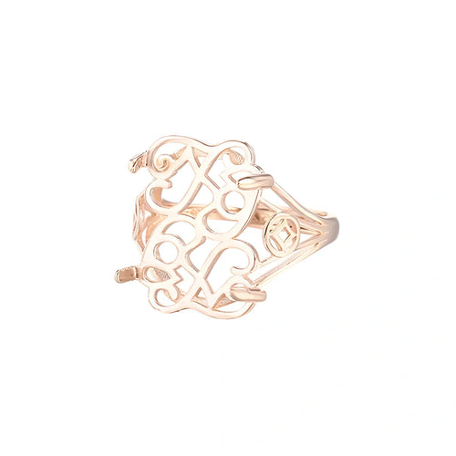 Vintage Style Openwork Gold Ring