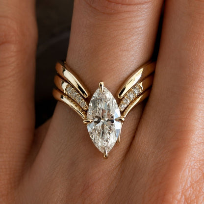 Marquise Cut Ring Set