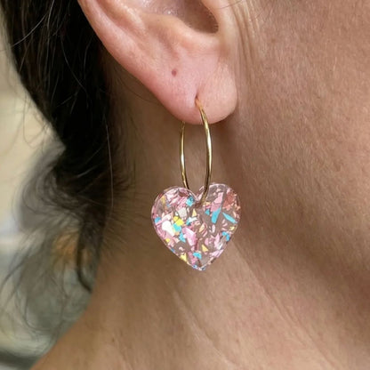 Heart Drop Earrings