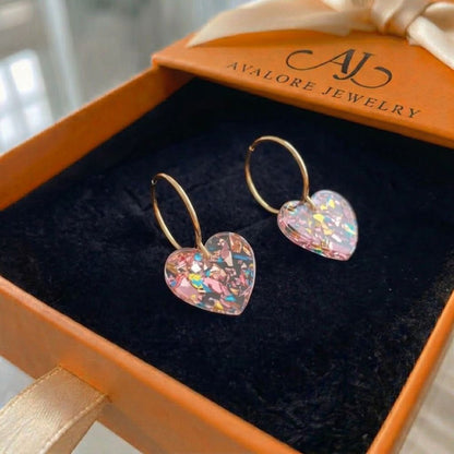 Heart Drop Earrings
