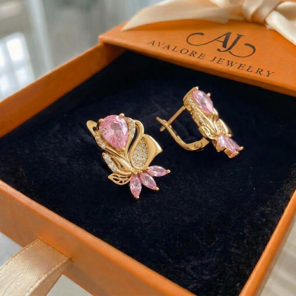 Amorette Rosepetal Earrings
