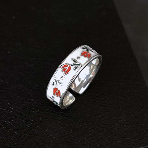 Vintage Red Rose Ring