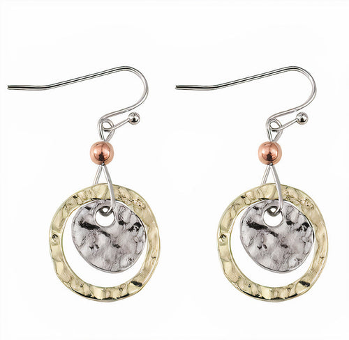 Vintage Rounded Plate Earrings
