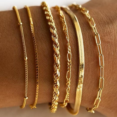 Isabella Classic Gold Bracelet Set