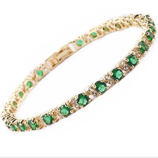 Emerald Trio Tennis Bracelet