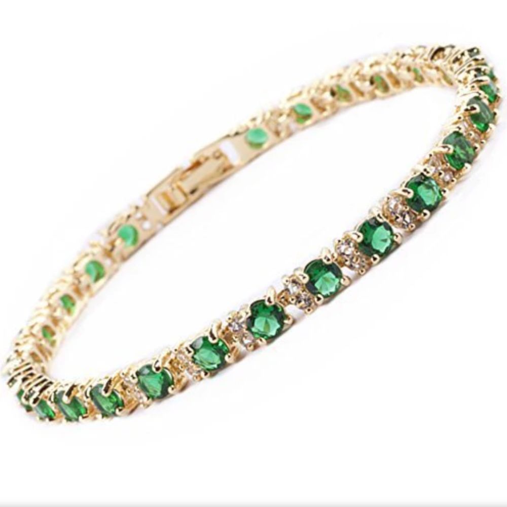 Emerald Trio Tennis Bracelet