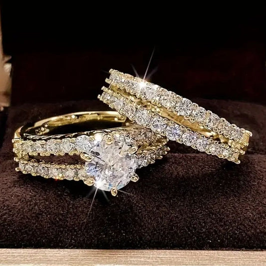 Eternal Radiance Diamond Ring Set