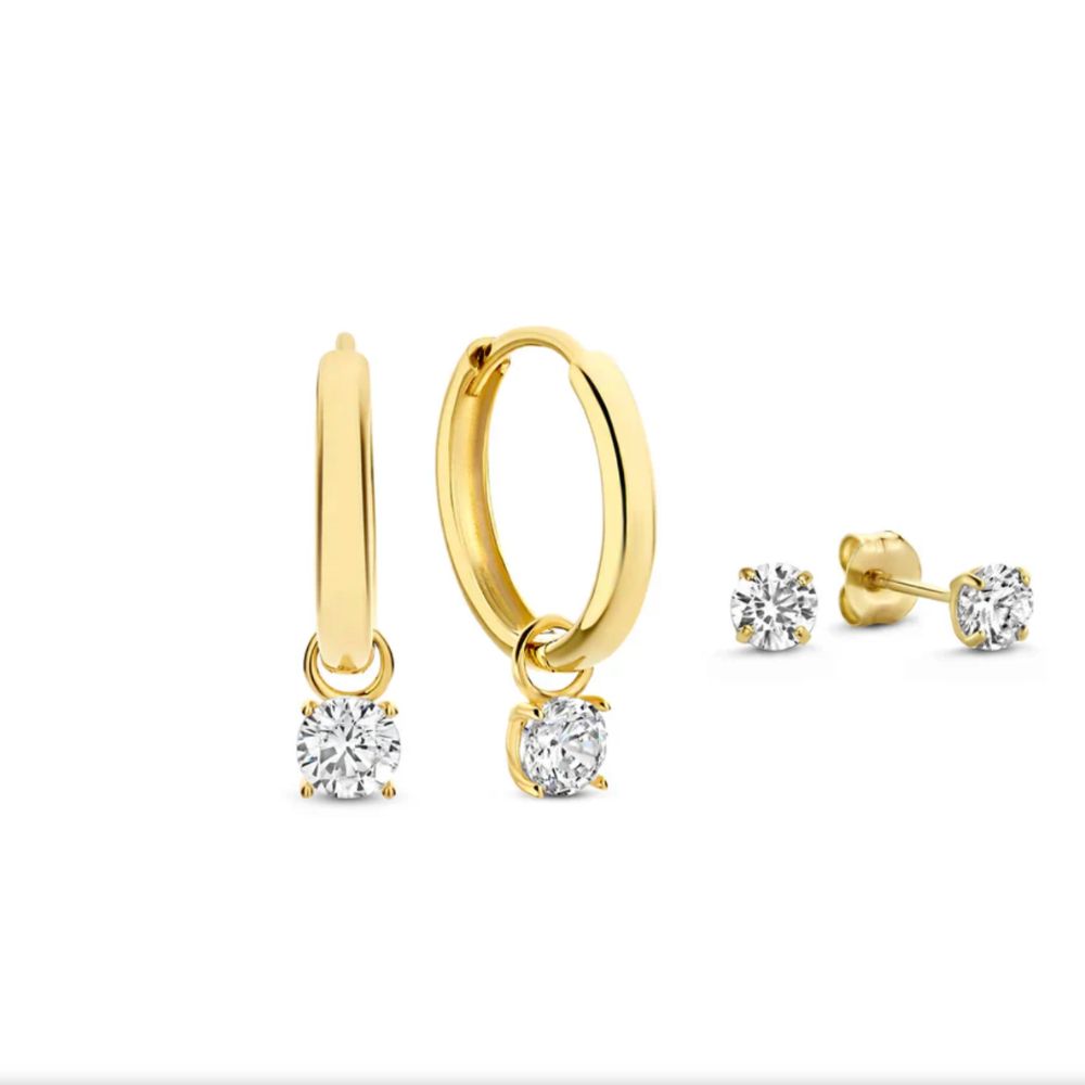 Larmes de Lune Stone Earrings Set