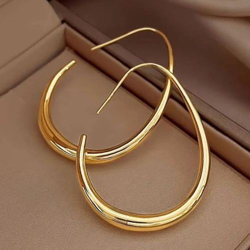 Antique Gold Hoop Earrings