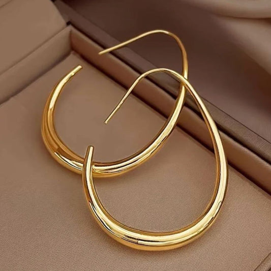 Antique Gold Hoop Earrings