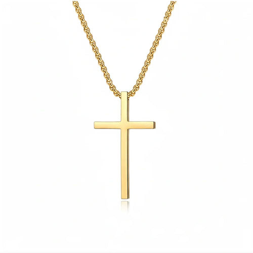 Bezel Cross Necklace