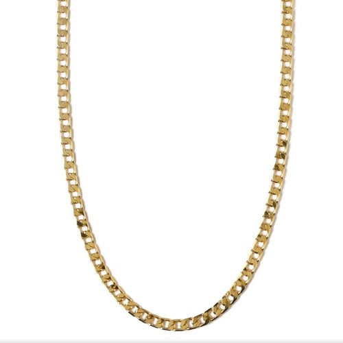 Flat Link Curb Chain Necklace