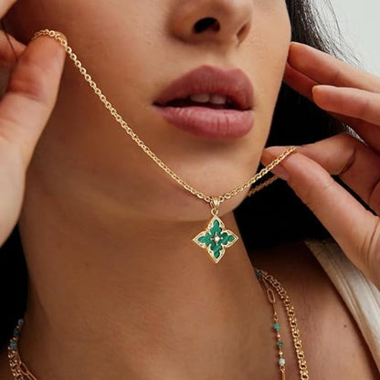 Emerald Pendant Necklace